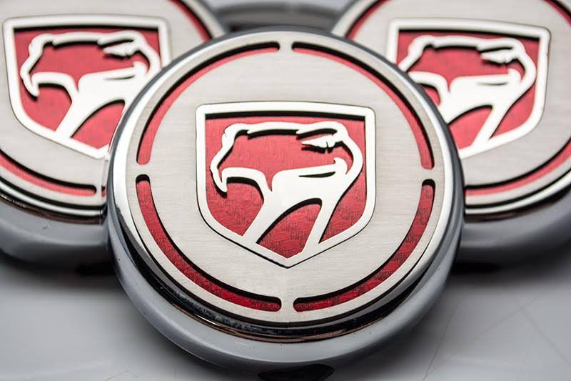 Cap Cover Set 5pc Orange Dodge Viper I72755