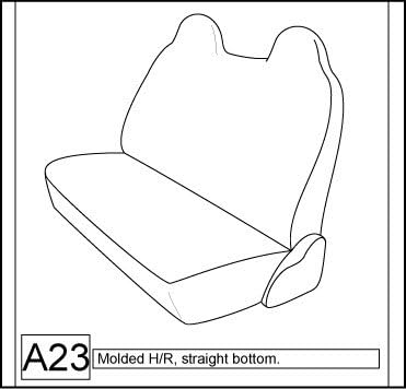 Silver Leatherette Front Bench Seat Covers for Truck Y870