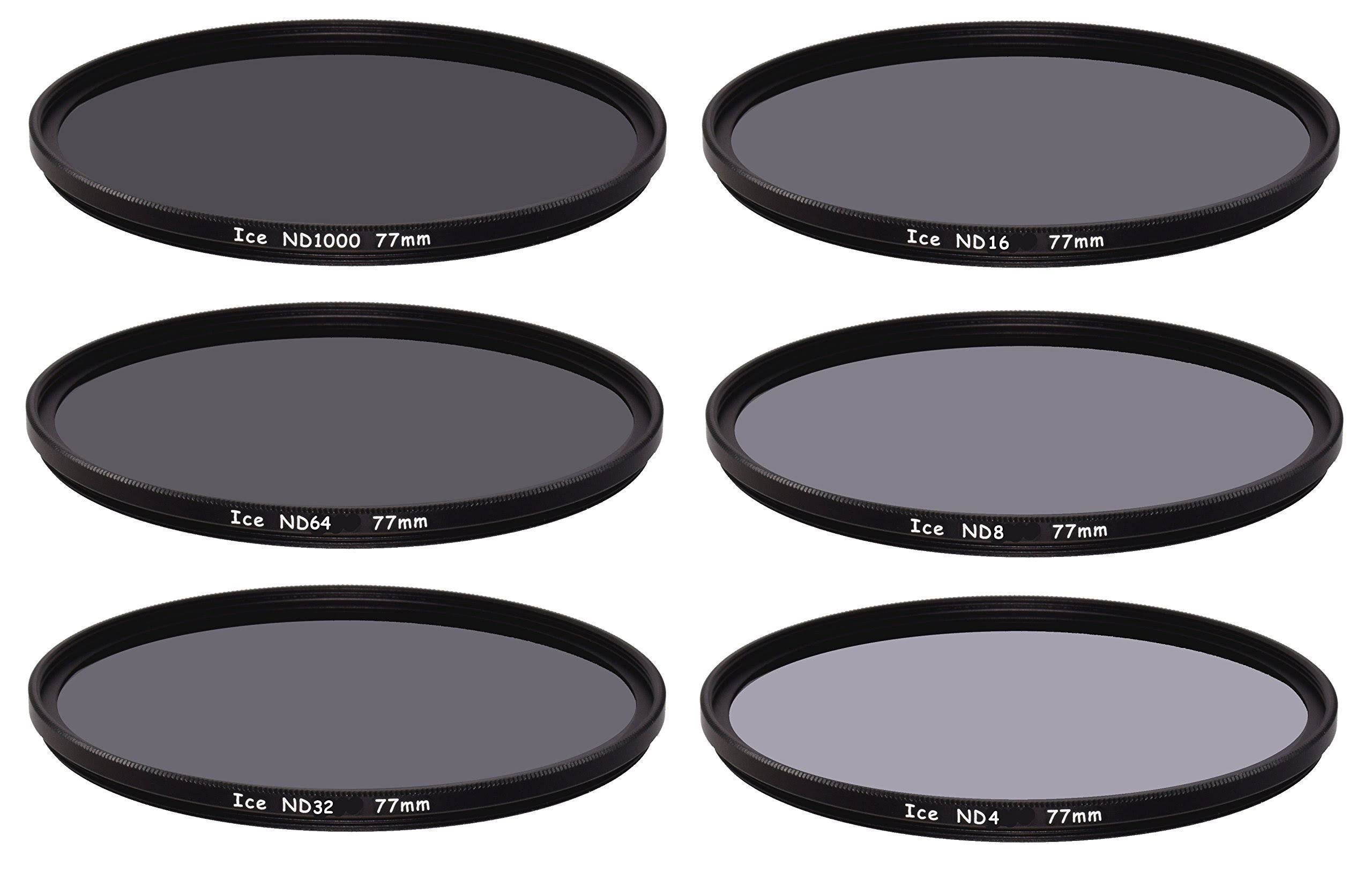 77mm ND Filter Kit 2-10 Stop Solid Neutral Density Filters D5439